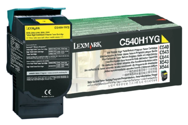 Tonercartridge Lexmark C540YG geel 2.000 pag.