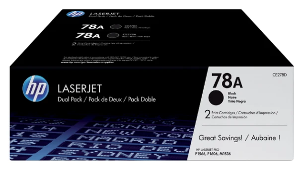Tonercartridge HP CE278AD Duopack 78A, 2K