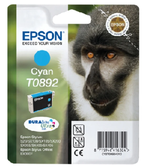 Inktcartridge Epson T08924010 blauw