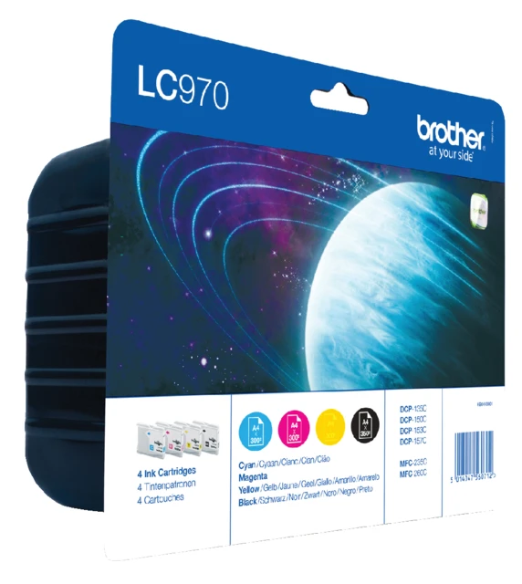Inktcartridge Brother LC970VALBP 4-kleurenpak