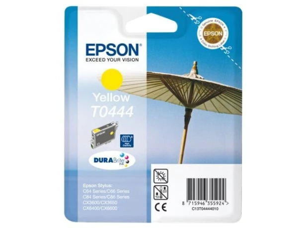 Inktcartridge Epson TO44440, Stylus C84 geel HC