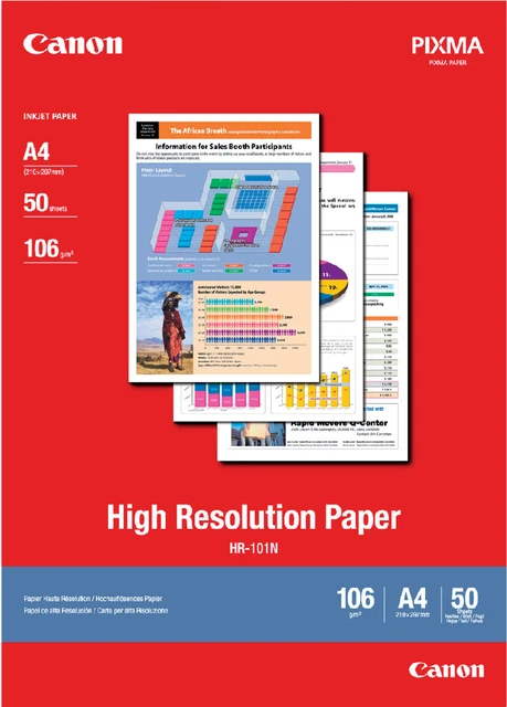 Papier A4 hoog resolutie Canon HR-101; pkj 50vel