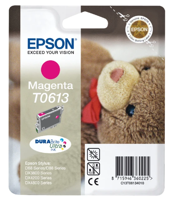 Inktcartridge Epson Durabrite TO61340 rood