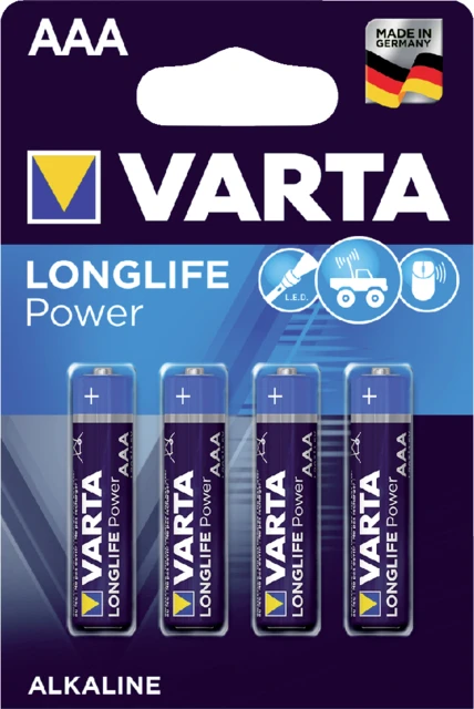 Batterij Varta high energy; blister 4 stuks (AAA)