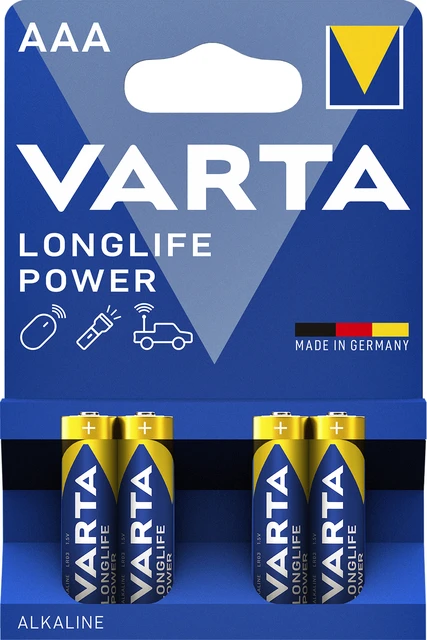 Batterij VARTA Longlife Power 4x AAA