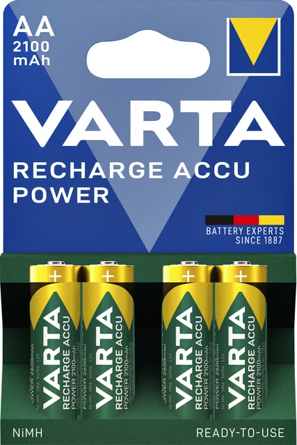 Batterij Varta oplaadbaar AA 2100mah R2use