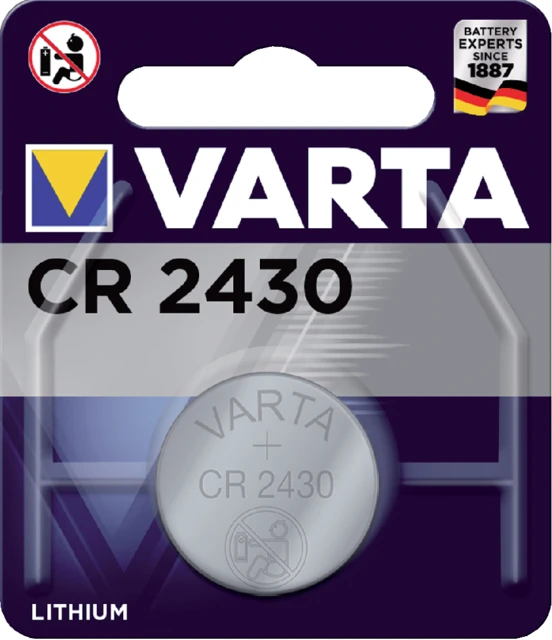 Batterij Varta knoopcel CR2430 lithium blister 1st