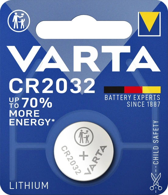 Batterij VARTA knoopcel 1x CR2032 lithium