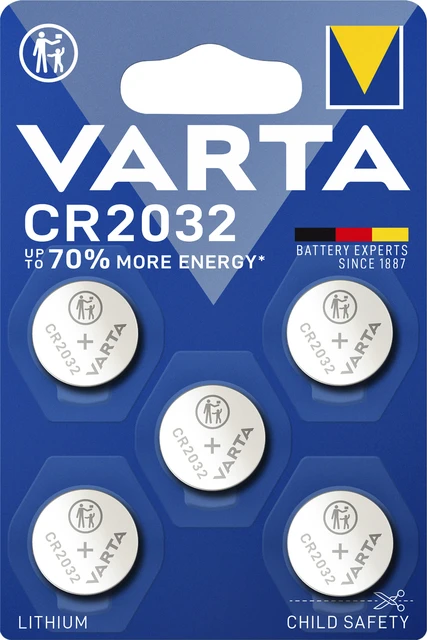Knoopcelbatterij Varta CR-2032 blister à 5 st.