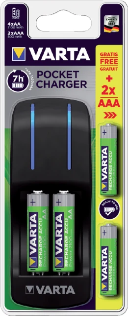 Batterij Oplader Varta Pocket 4x2100MAH + 2x800MAH
