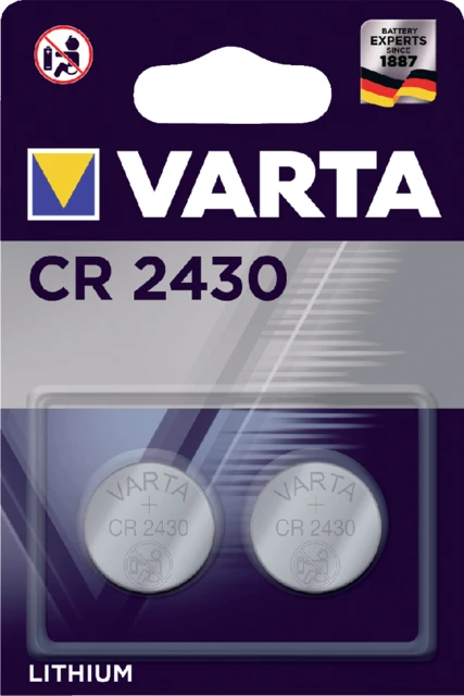 Batterij Varta knoopcel CR2430 lithium blister 2