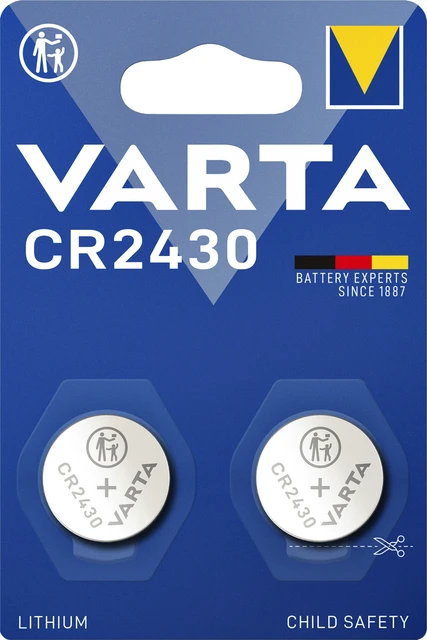 Batterij VARTA knoopcel 2x CR2430 lithium
