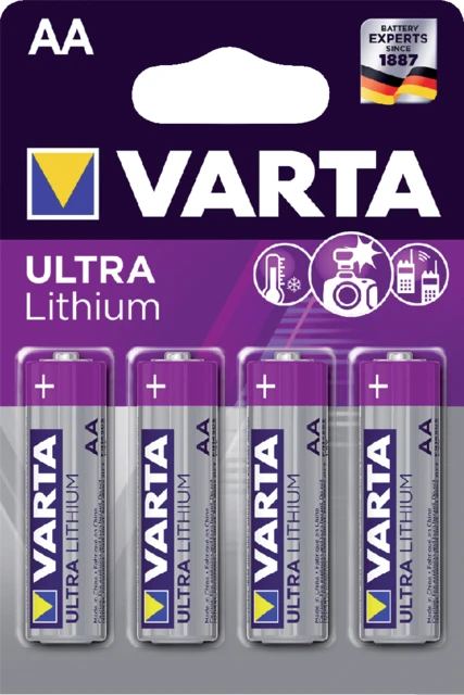 Batterij Varta Professional lithium 4xAA