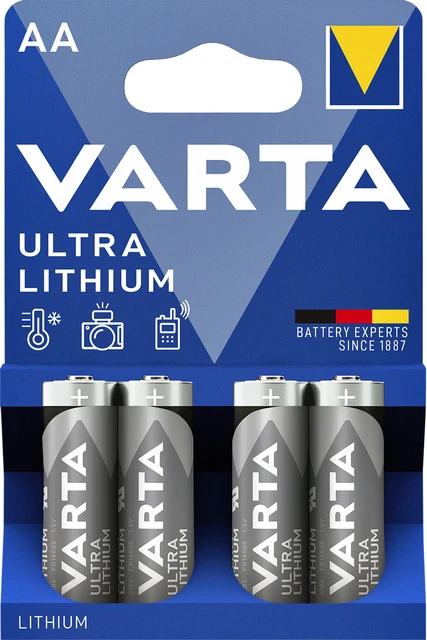 Batterij Varta Professional lithium 4xAA