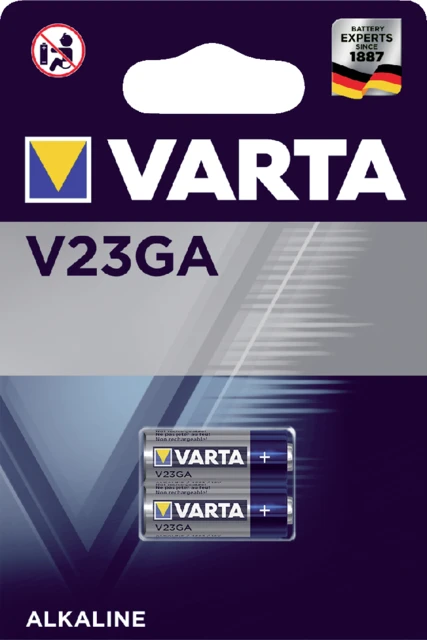 Batterij Varta V23GA alkaline blister 2 stuks