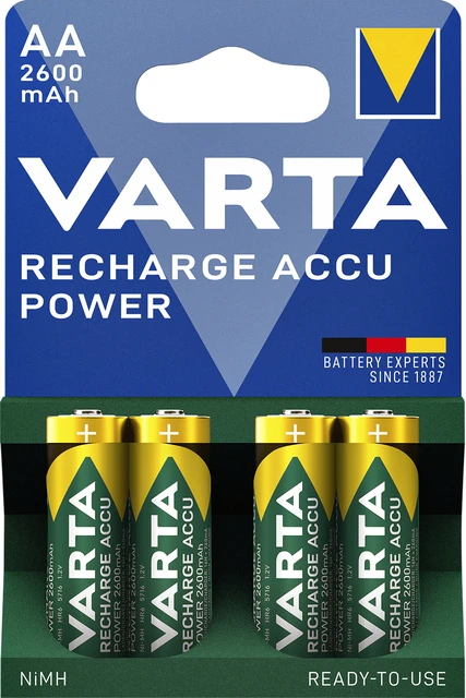 Batterij Varta oplaadbaar AA 2600mah R2use