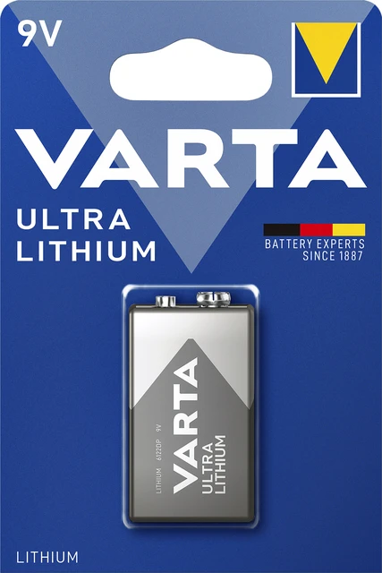 Batterij VARTA Ultra lithium 9Volt