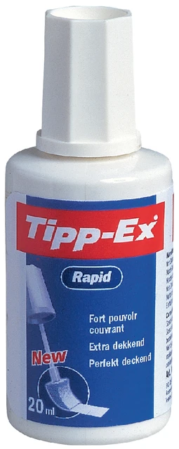 Correctievloeistof Tipp-ex Rapid; flacon 20ml