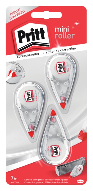 Correct-it Pritt mini 4.2mm; blister 2 + 1 gratis
