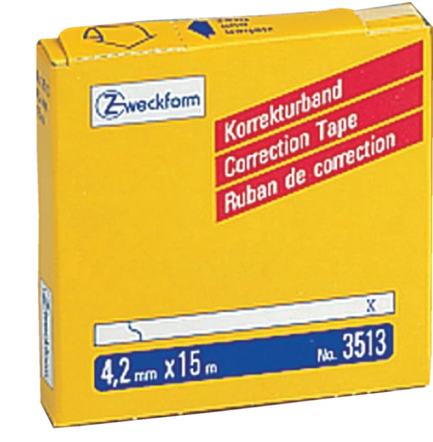 Correctietape 1-regelig, 4.2mm x 15mm