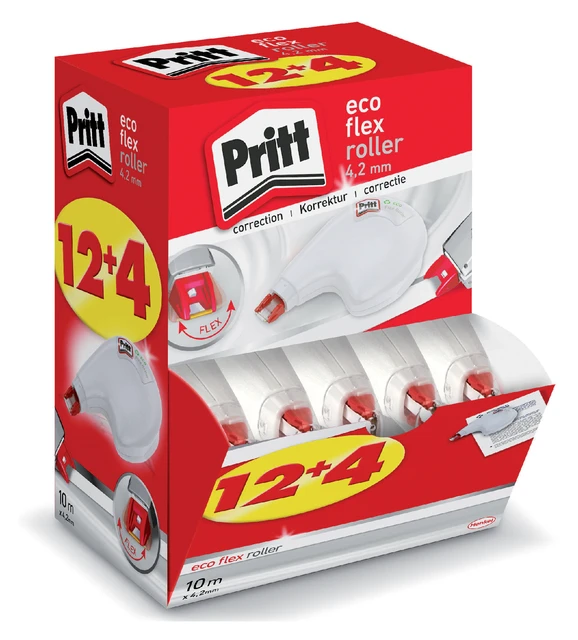 Correctieroller Pritt EcoFlex 4.2mm VP 12+4 gratis