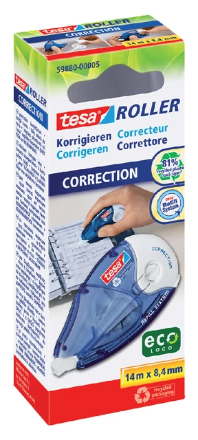 Correctietape Tesa Eco 8.4mm Navulbaar Hang