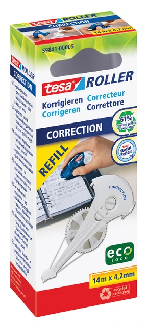 Navulling Corretieroller Tesa Eco 4.2mm Hangdoosje