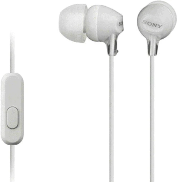 Oordopjes Sony Ex15ap Microfoon Wit