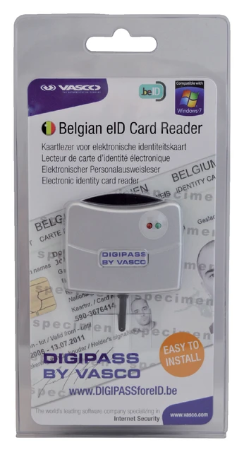 Cardreader Vasco Digipass 905 Eid Grijs