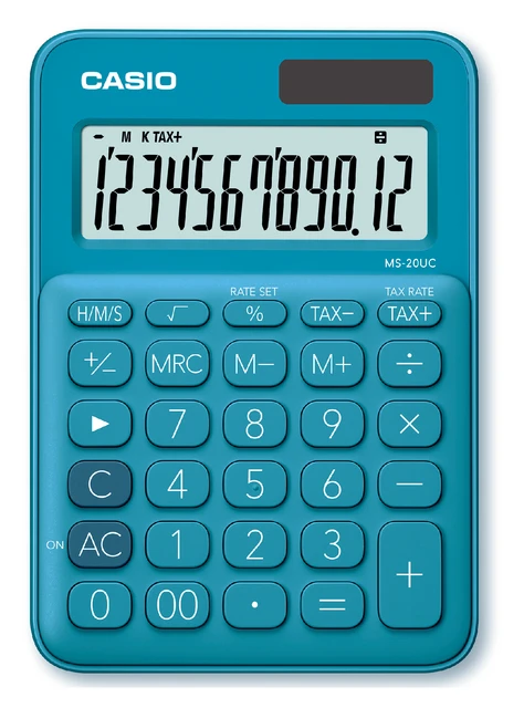 Rekenmachine Casio Ms-20uc Blauw