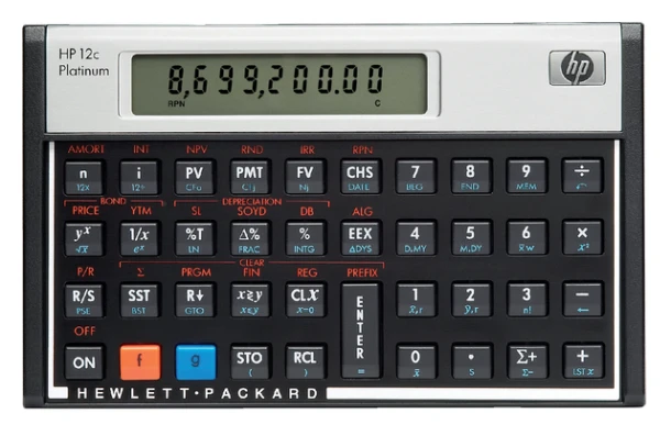 Rekenmachine HP 12C Platinum
