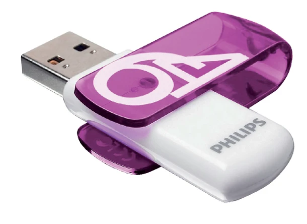 USB-stick 2.0 Philips Vivid 64GB paars