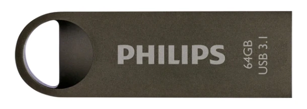 USB stick 3.1 Philips Moon USB-A 64GB grijs
