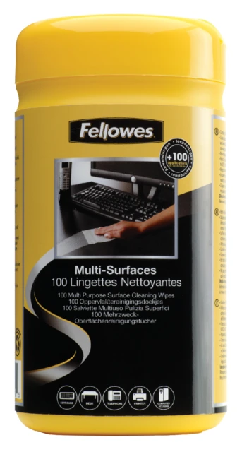 Kunststofreinigingsdoekjes Fellowes 99715; 100st