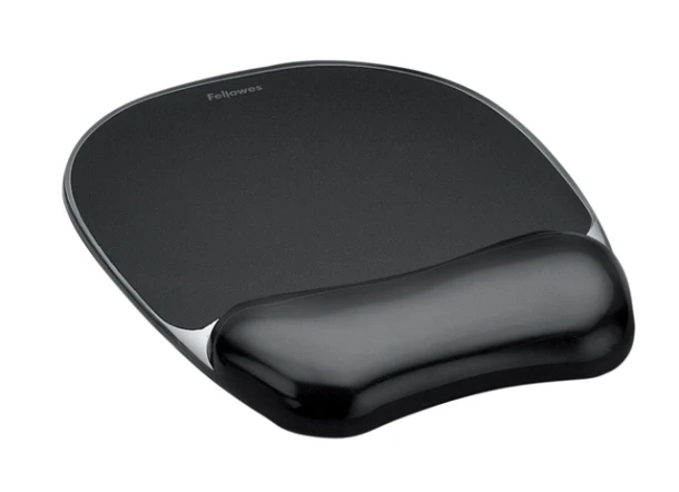 Muismat met polssteun Fellowes Crystals gel transp