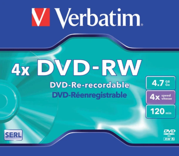 DVD-RW Verbatim 4.7GB 4x jewelcase