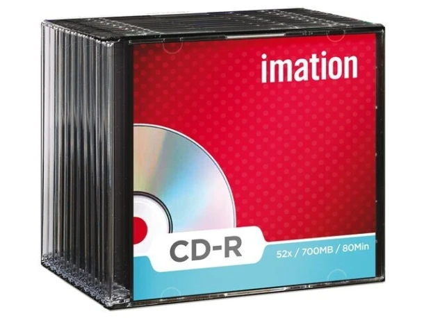 CD‘s Imation 80min 700MB 52X, pak 10 st slimline