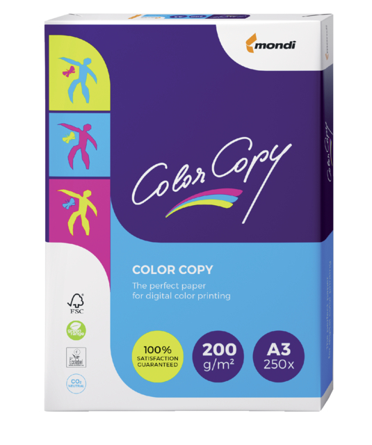 CLC Kleurenkopieerpapier A3 200gr; pak 250 vel