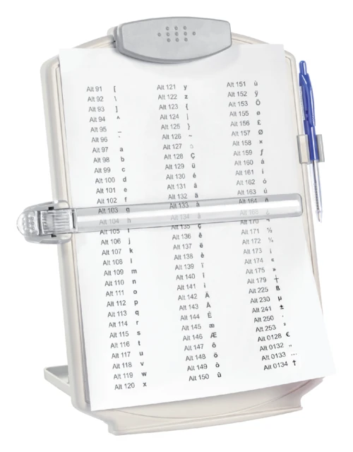 Documentenhouder Quantore + leesliniaal lichtgrijs