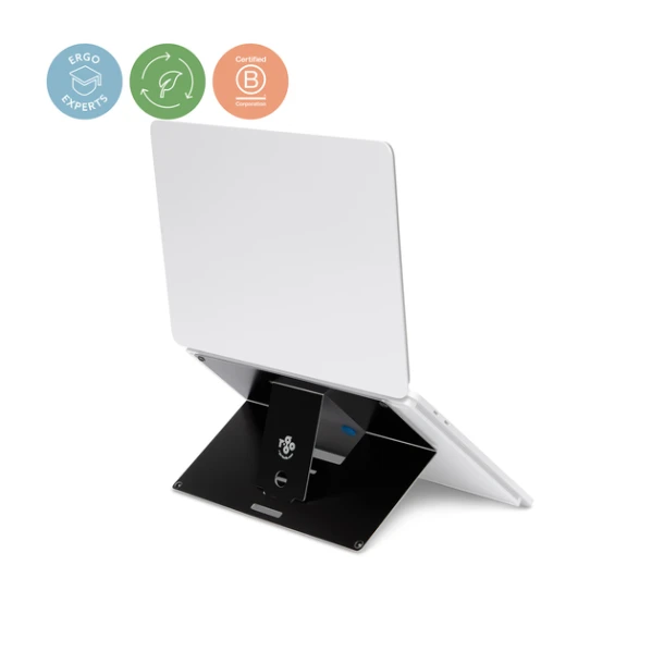 Laptopstandaard R-Go Attachable Zwart