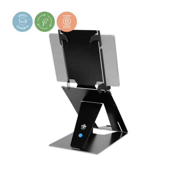 Laptopstandaard R-Go Riser Duo Laptop/Tablet Zwart