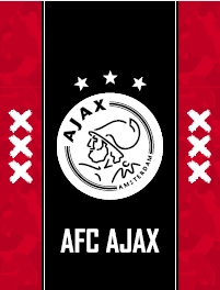 Schrift A4 lijn Ajax wit/rood/wit  3-pack