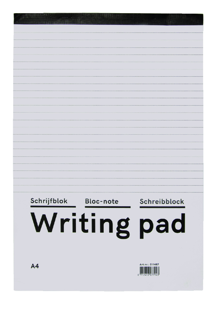 Schrijfblok Qbasic A4 60gr lijn pak 10 stuks