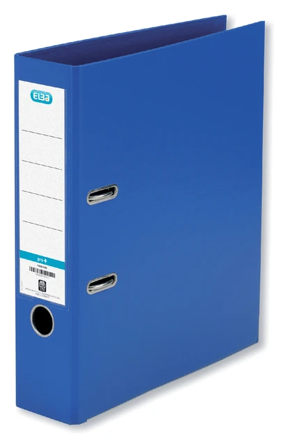 Ordner Elba Rado PP A4 75mm blauw+rugetiket