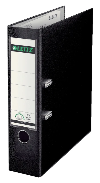 Ordner Leitz 1010 A4 80mm plastic zwart