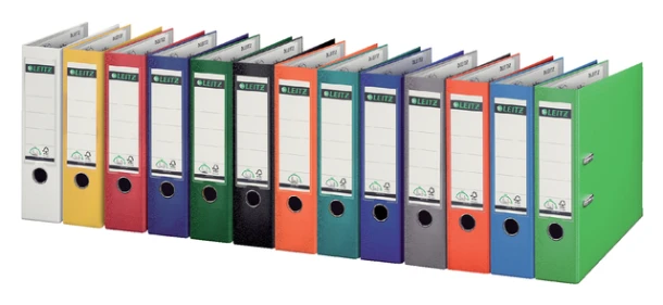 Ordner Leitz 1010 A4 80mm plastic bruin