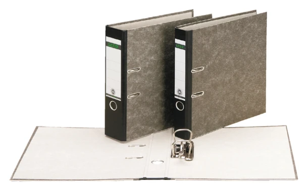 Ordner Leitz 1080 A4 80mm zwart staand (wolk)