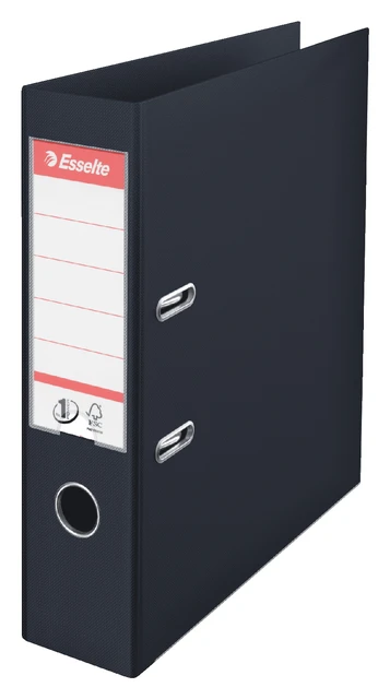 Ordner Esselte No.1 Power VIVIDA 75mm 30% gerecycled PP folie zwart