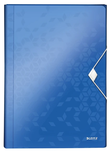Projectmap Leitz WOW voor A4 6 vaks PP blauw