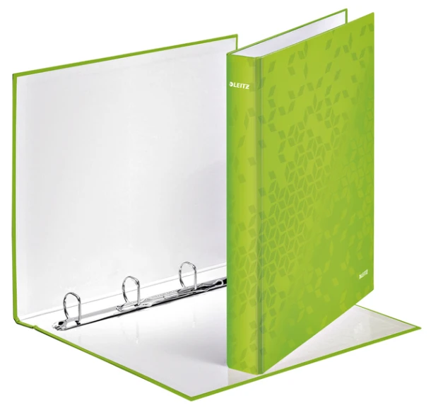 Ringband Leitz Wow A4 4r D-Mech 25mm Karton Groen